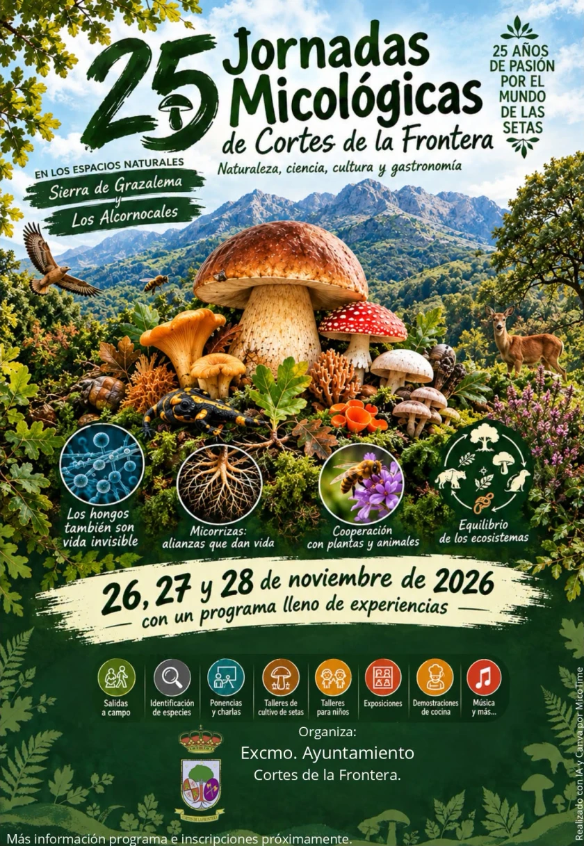 Cartel de 25 Jornadas Micológicas