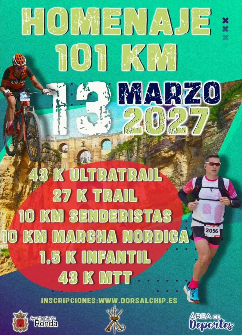 Cartel de HOLE. Homenaje a los 101 km de La Legión