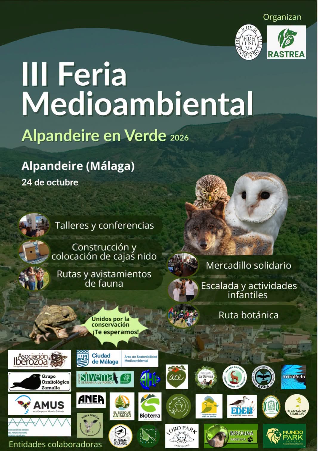 Poster for III Feria Medioambiental Alpandeire en Verde 2026